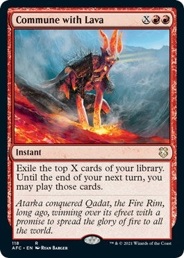 Image for Commune with Lava (Commander: Adventures in the Forgotten Realms) (118) - Magic: The Gathering