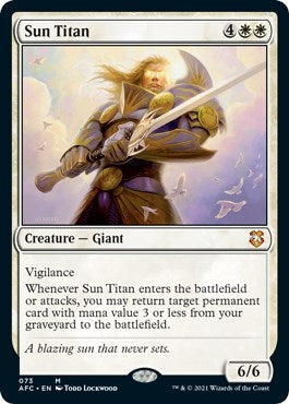 Image for Sun Titan (Commander: Adventures in the Forgotten Realms) (73) - Magic: The Gathering