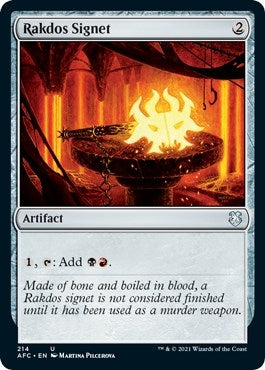 Image for Rakdos Signet (Commander: Adventures in the Forgotten Realms) (214) - Magic: The Gathering