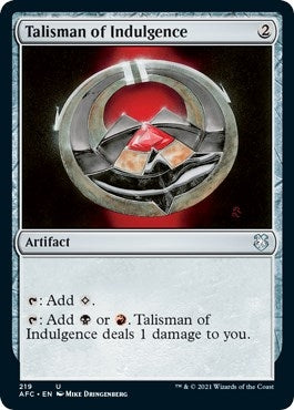 Image for Talisman of Indulgence (Commander: Adventures in the Forgotten Realms) (219) - Magic: The Gathering