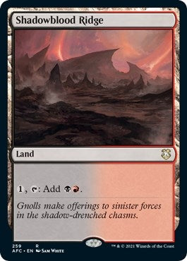 Image for Shadowblood Ridge (Commander: Adventures in the Forgotten Realms) (259) - Magic: The Gathering