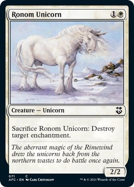 Image for Ronom Unicorn (Commander: Adventures in the Forgotten Realms) (71) - Magic: The Gathering