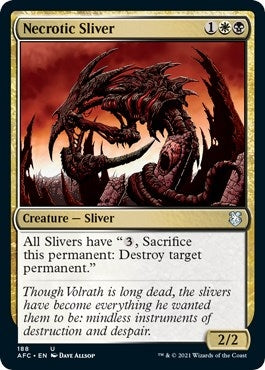 Image for Necrotic Sliver (Commander: Adventures in the Forgotten Realms) (188) - Magic: The Gathering