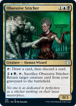 Image for Obsessive Stitcher (Commander: Adventures in the Forgotten Realms) (189) - Magic: The Gathering
