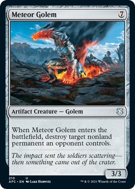 Image for Meteor Golem (Commander: Adventures in the Forgotten Realms) (210) - Magic: The Gathering