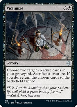 Image for Victimize (Commander: Adventures in the Forgotten Realms) (112) - Magic: The Gathering