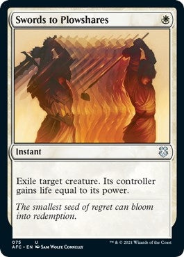 Image for Swords to Plowshares (Commander: Adventures in the Forgotten Realms) (75) - Magic: The Gathering