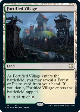 Image for Fortified Village (Commander: Adventures in the Forgotten Realms) (239) - Magic: The Gathering