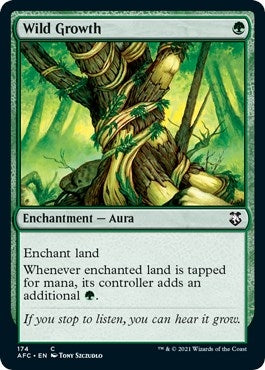 Image for Wild Growth (Commander: Adventures in the Forgotten Realms) (174) - Magic: The Gathering