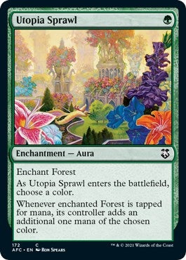 Image for Utopia Sprawl (Commander: Adventures in the Forgotten Realms) (172) - Magic: The Gathering