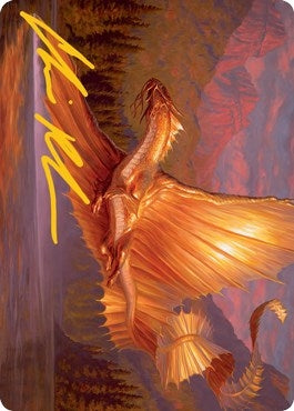 Image for Adult Gold Dragon Art Card (Gold-Stamped Signature) (Art Series: Adventures in the Forgotten Realms) (58) - Magic: The Gathering