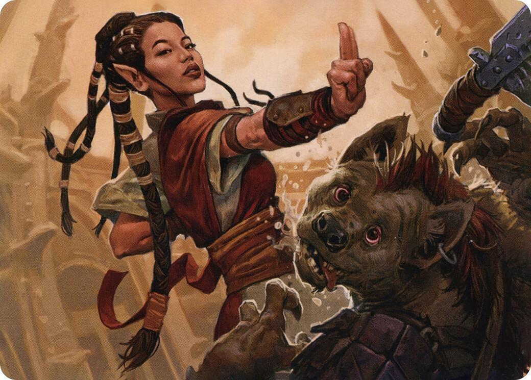 Image for Half-Elf Monk Art Card (Art Series: Adventures in the Forgotten Realms) (28) - Magic: The Gathering