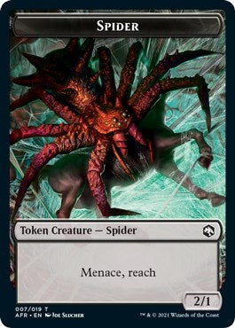 Image for Spider Token (Adventures in the Forgotten Realms) (7) - Magic: The Gathering