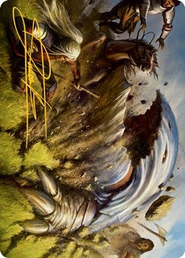 Image for Bulette Art Card (Gold-Stamped Signature) (Art Series: Adventures in the Forgotten Realms) (16) - Magic: The Gathering