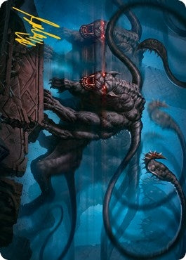 Image for Displacer Beast Art Card (Gold-Stamped Signature) (Art Series: Adventures in the Forgotten Realms) (8) - Magic: The Gathering