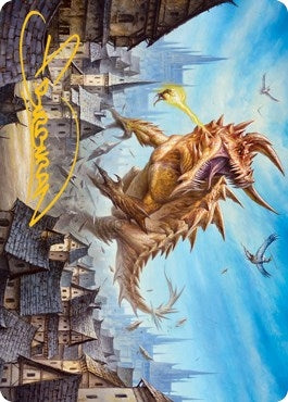 Image for Tarrasque Art Card (Gold-Stamped Signature) (Art Series: Adventures in the Forgotten Realms) (19) - Magic: The Gathering