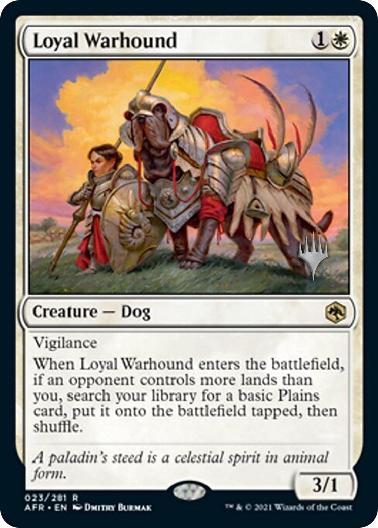 Image for Loyal Warhound (Promo Pack: Adventures in the Forgotten Realms) (23) - Magic: The Gathering