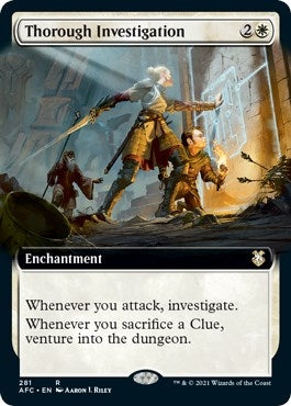 Image for Thorough Investigation (Extended Art) (Commander: Adventures in the Forgotten Realms) (281) - Magic: The Gathering