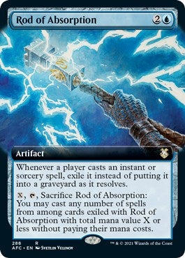 Image for Rod of Absorption (Extended Art) (Commander: Adventures in the Forgotten Realms) (288) - Magic: The Gathering