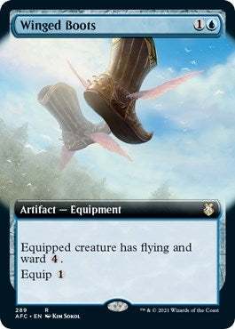 Image for Winged Boots (Extended Art) (Commander: Adventures in the Forgotten Realms) (289) - Magic: The Gathering