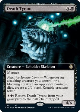 Image for Death Tyrant (Extended Art) (Commander: Adventures in the Forgotten Realms) (292) - Magic: The Gathering