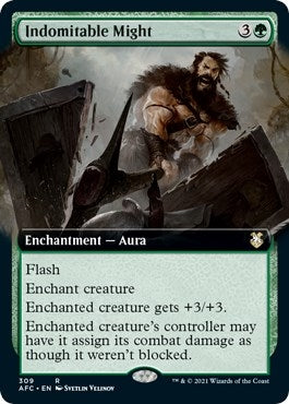 Image for Indomitable Might (Extended Art) (Commander: Adventures in the Forgotten Realms) (309) - Magic: The Gathering