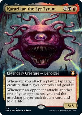 Image for Karazikar, the Eye Tyrant (Extended Art) (Commander: Adventures in the Forgotten Realms) (319) - Magic: The Gathering