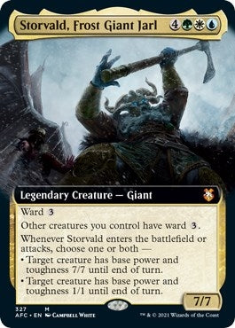 Image for Storvald, Frost Giant Jarl (Extended Art) (Commander: Adventures in the Forgotten Realms) (327) - Magic: The Gathering