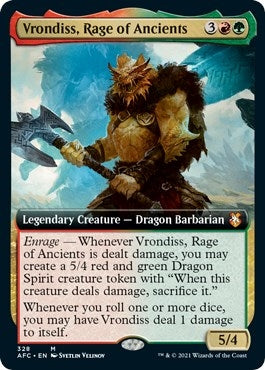 Image for Vrondiss, Rage of Ancients (Extended Art) (Commander: Adventures in the Forgotten Realms) (328) - Magic: The Gathering