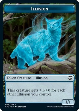 Image for Illusion // Champion of Wits Double-Sided Token (Commander: Adventures in the Forgotten Realms) (3 // 4) - Magic: The Gathering