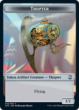 Image for Thopter // Treasure Double-Sided Token (Commander: Adventures in the Forgotten Realms) (12 // 15) - Magic: The Gathering