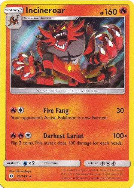 Image for Incineroar - 26/149 (Water Web Holo) (Miscellaneous Cards & Products) (026/149) - Pokemon