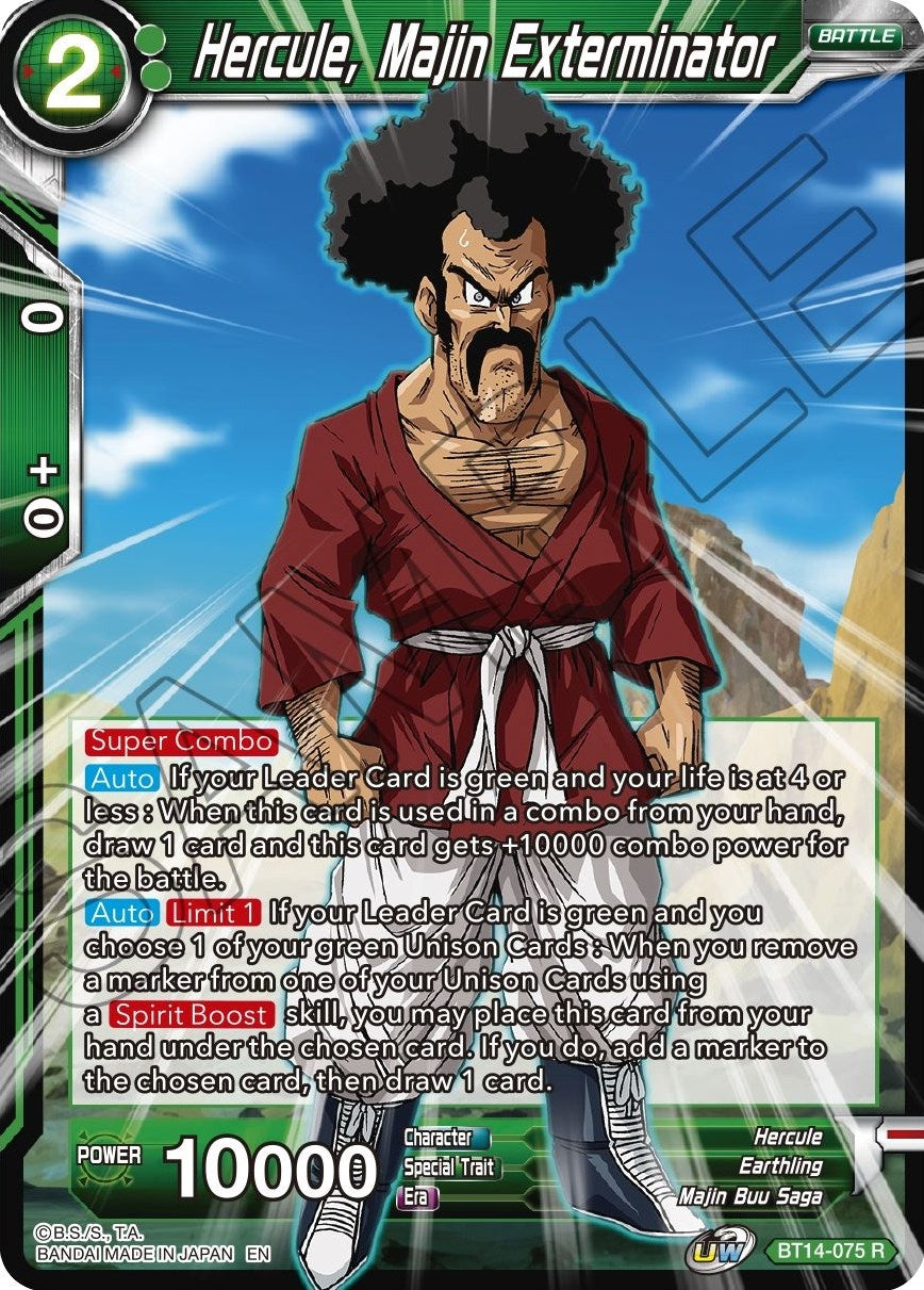 Image for Hercule, Majin Exterminator (Cross Spirits) (BT14-075) - Dragon Ball Super: Masters