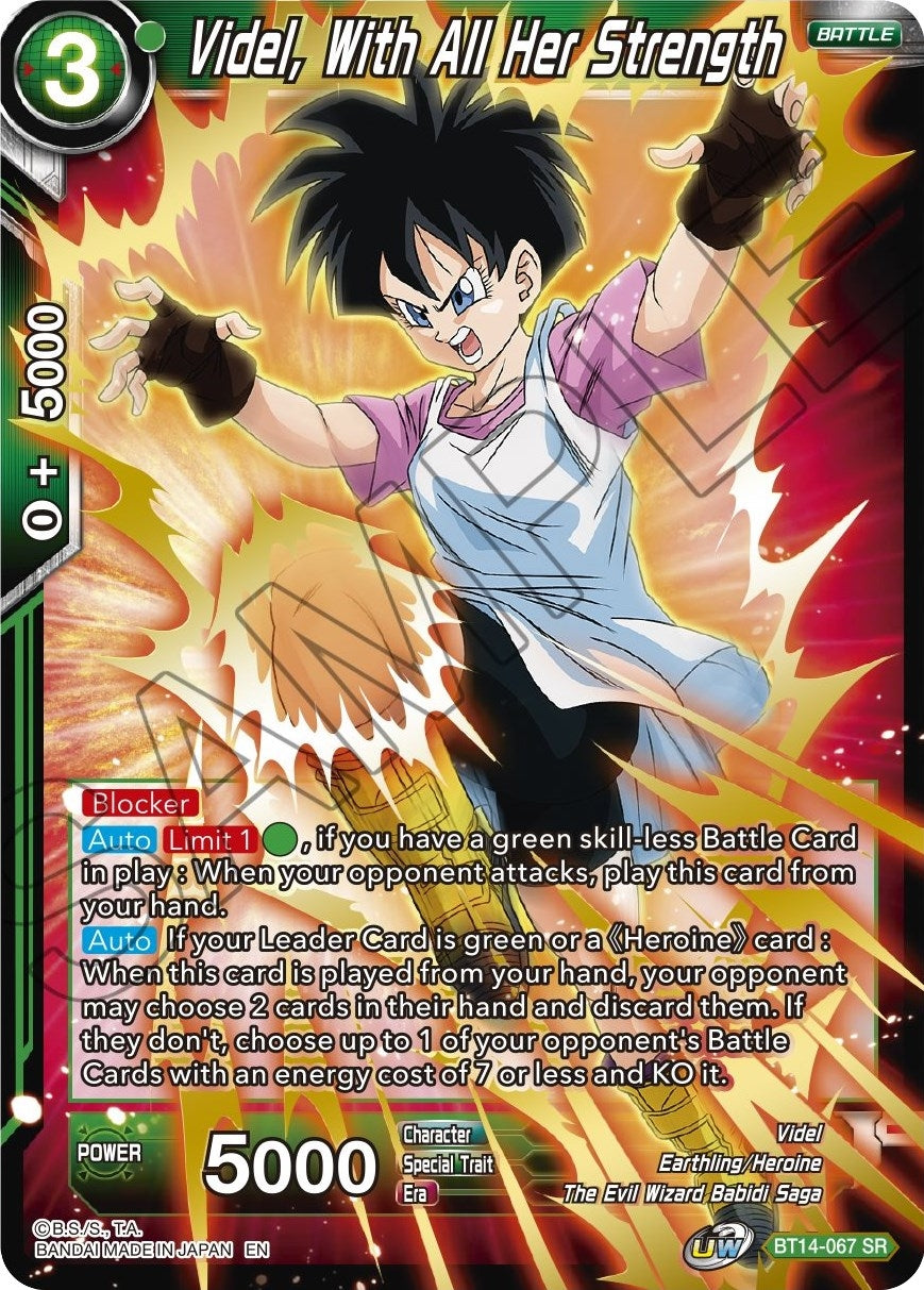 Image for Videl, With All Her Strength (Cross Spirits) (BT14-067) - Dragon Ball Super: Masters