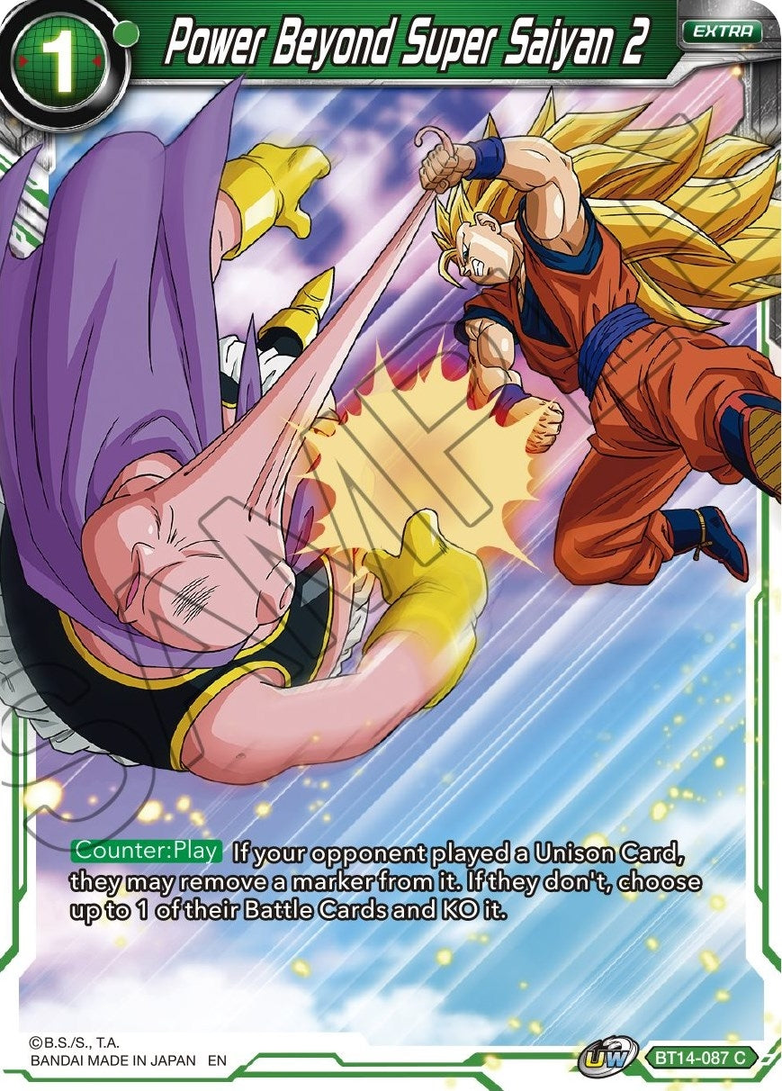 Image for Power Beyond Super Saiyan 2 (Cross Spirits) (BT14-087) - Dragon Ball Super: Masters