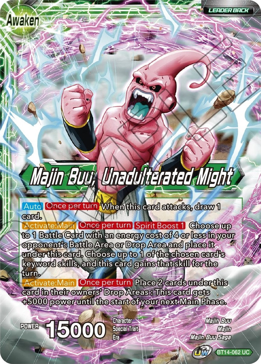 Image for Majin Buu // Majin Buu, Unadulterated Might (Cross Spirits) (BT14-062) - Dragon Ball Super: Masters