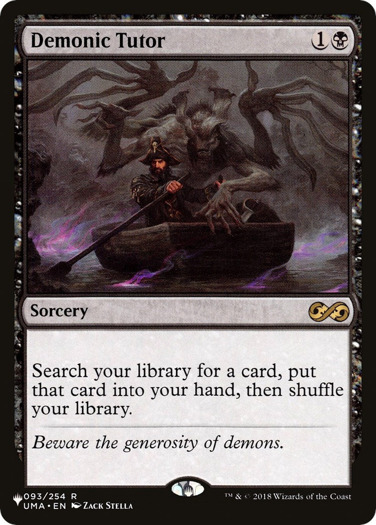 Image for Demonic Tutor (UMA) (The List Reprints) (093/254) - Magic: The Gathering