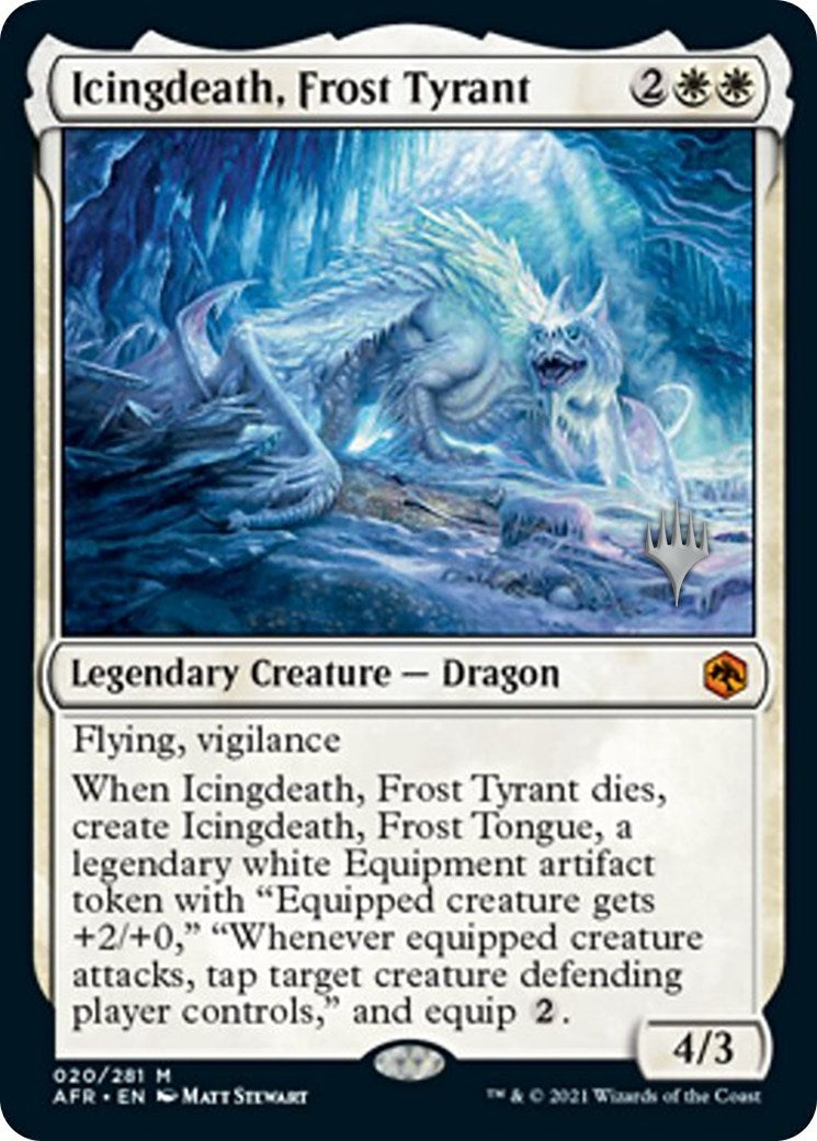 Image for Icingdeath, Frost Tyrant (Promo Pack: Adventures in the Forgotten Realms) (20) - Magic: The Gathering