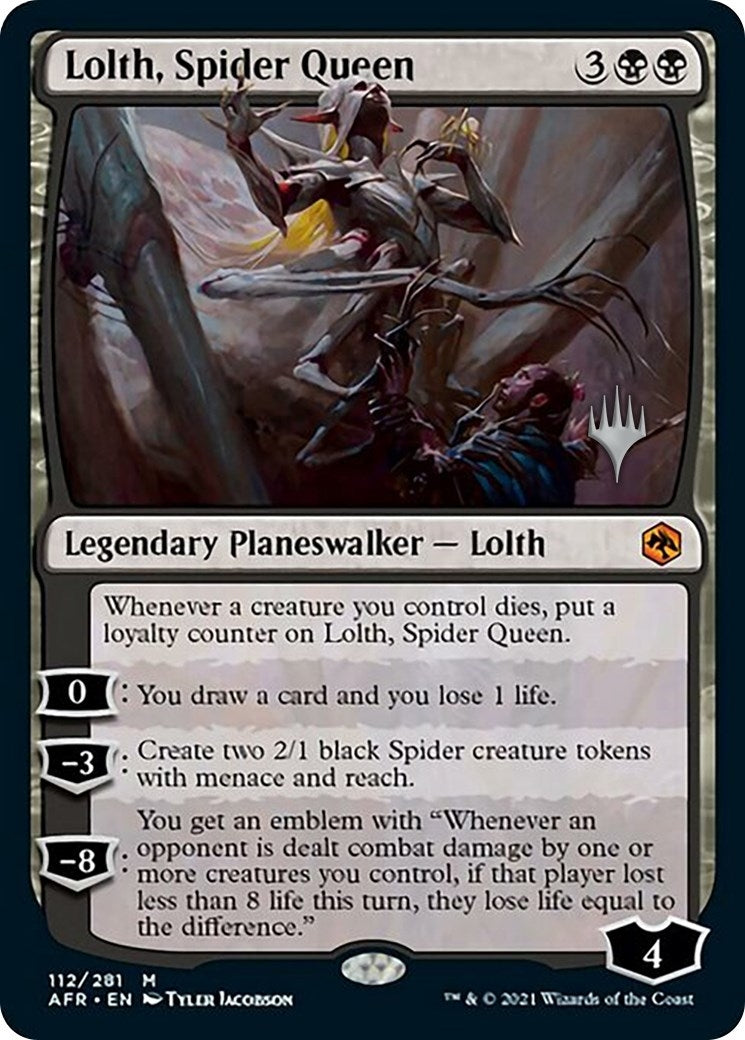 Image for Lolth, Spider Queen (Promo Pack: Adventures in the Forgotten Realms) (112) - Magic: The Gathering