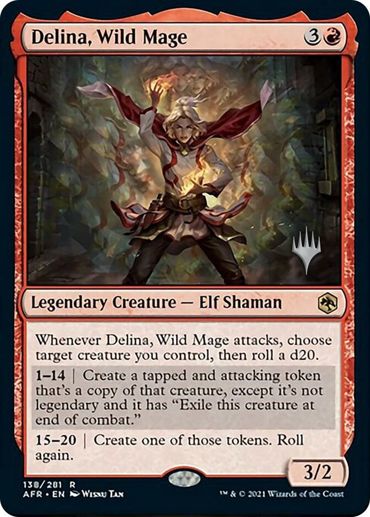 Image for Delina, Wild Mage (Promo Pack: Adventures in the Forgotten Realms) (138) - Magic: The Gathering