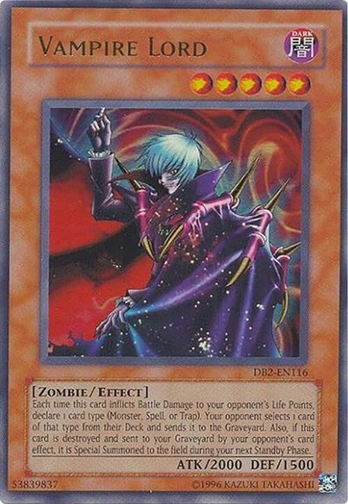 Image for Vampire Lord (Dark Beginning 2) (DB2-EN116) - YuGiOh