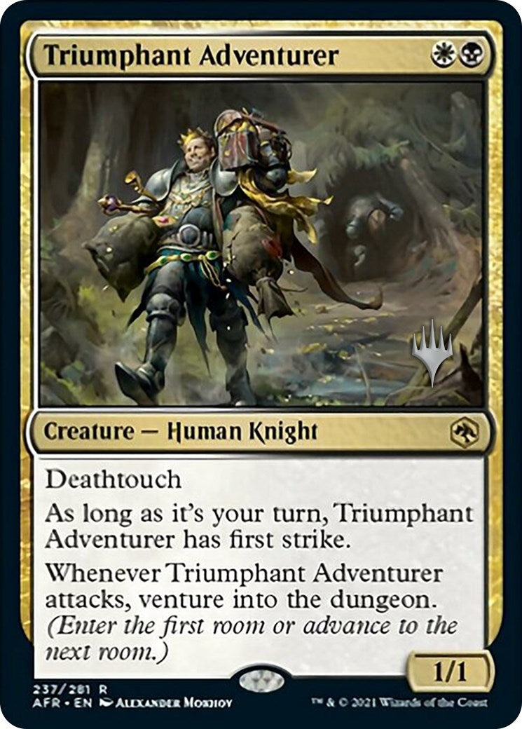 Image for Triumphant Adventurer (Promo Pack: Adventures in the Forgotten Realms) (237) - Magic: The Gathering