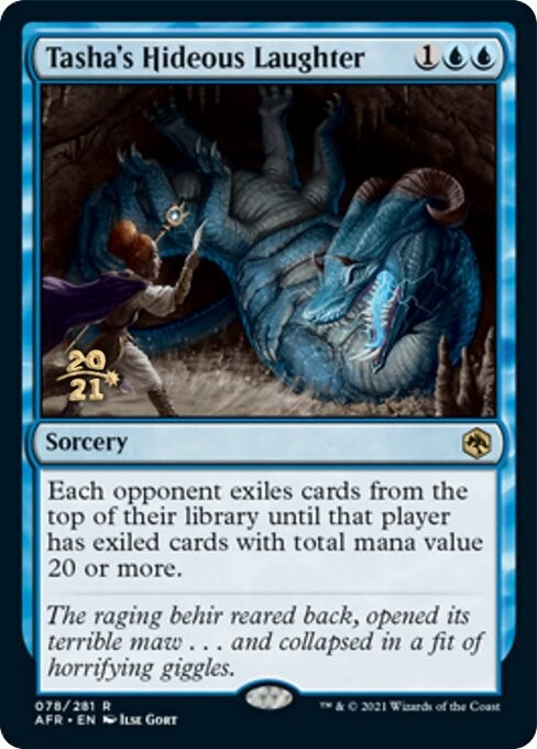 Image for Tasha's Hideous Laughter (Prerelease Cards) (78) - Magic: The Gathering