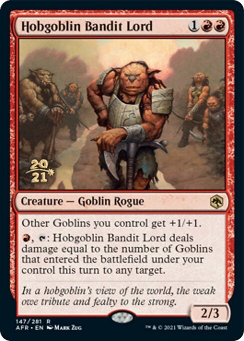Image for Hobgoblin Bandit Lord (Prerelease Cards) (147) - Magic: The Gathering