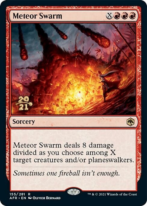 Image for Meteor Swarm (Prerelease Cards) (155) - Magic: The Gathering