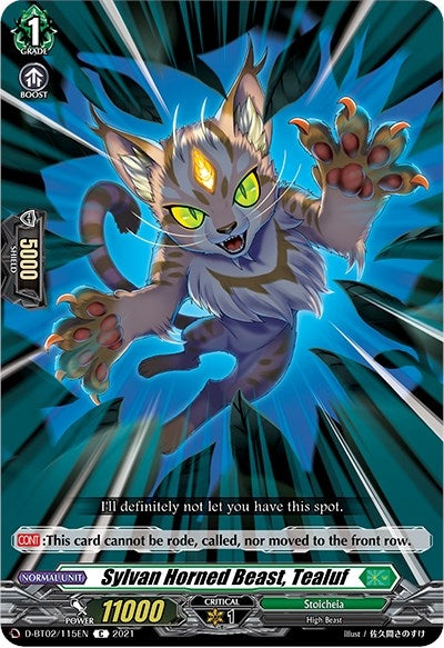 Image for Sylvan Horned Beast, Tealuf (D-BT02: A Brush with the Legends) (D-BT02/115EN) - Cardfight Vanguard