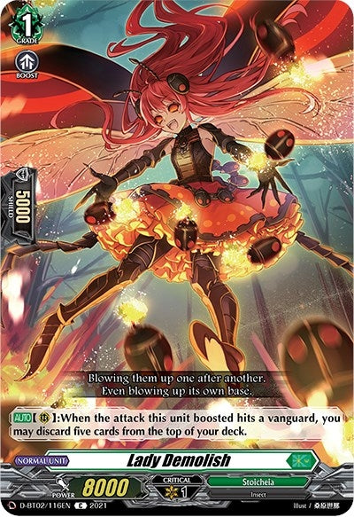 Image for Lady Demolish (D-BT02: A Brush with the Legends) (D-BT02/116EN) - Cardfight Vanguard
