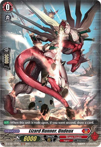 Image for Lizard Runner, Undeux (Holo) (D-BT02: A Brush with the Legends) (D-BT02/H10EN) - Cardfight Vanguard