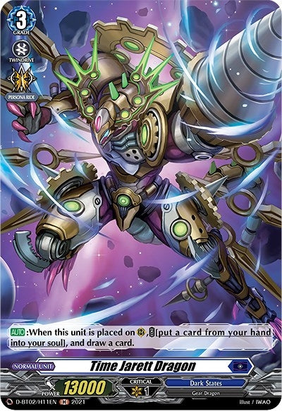 Image for Time Jarett Dragon (Holo) (D-BT02: A Brush with the Legends) (D-BT02/H11EN) - Cardfight Vanguard