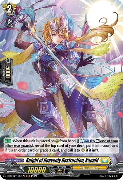 Image for Knight of Heavenly Destruction, Kapald (Holo) (D-BT02: A Brush with the Legends) (D-BT02/H37EN) - Cardfight Vanguard